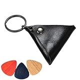 Gitarrenplektrum-Halter, Leder-Schlüsselanhänger-Tasche, Folk-Gitarren-Plektrum-Tasche,...