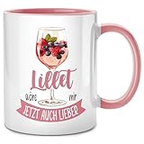 Seness Lillet wäre mir jetzt auch lieber Tasse, Aperol Geschenk Prosecco Sekt Wild Berry Gin Hugo...