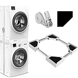 NIUXX Universal-Stapelbausatz/Verbindungsrahmen für Waschmaschine und Wäschetrockner,...