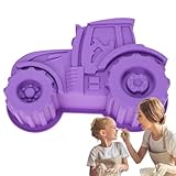 Silikon-Kuchenform - Flexible Traktor-Silikonform 3D Cartoon Design Für Kuchen Schokoladenfiguren...
