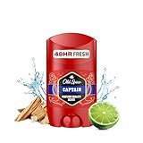 Old Spice Captain Deo Stick für Männer (50 ml), Herren, 48 h Frische, 0 % Aluminiumsalze, keine...