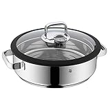 WMF Vitalis Aroma Dampfgarer 28 cm, Dampfgarer Topf, Bräter rund 5,0l, Dampfgartopf, Glasdeckel mit...