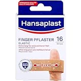 Hansaplast Elastic Fingerstrips Pflaster (16 Strips), extra lange Wundpflaster speziell für Wunden...