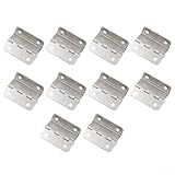 Dekorative dreifach gefaltete Scharniere, 24 mm Länge, silberfarben, Metallbeschläge, Zubehör...