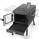 ETZRYSYB Grill Outdoor Edelstahl Kaminholzofen Camping Zeltofen Heizband Schornstein Halteofen...