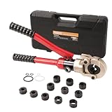 TEENO Profi Presszange 10T TH-Kontur, V-Kontur Und U-Kontur, Presszange Hydraulische Rohrpresszange...