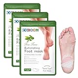 Fußmaske, 3 Paar Milchsäure Fußpeeling Maske, Feuchtigkeitsspendende Fussmaske, Hornhaut Socken,...
