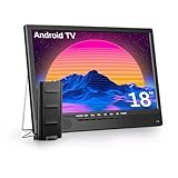 DESOBRY 18 Zoll Smart TV Android, Kleiner Fernseher DVB-T2-Tuner und, 1080p Tragbarer Outdoor...