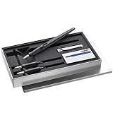 LAMY joy AL Set 011 – Schönschreibfüller-Set in der Farbe Al-black mit drei austauschbaren...