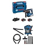 Bosch Professional 18V System Akku-Bohrhammer GBH 18V-22 X (inkl. 2x Akku GBA 4.0Ah, Ladegerät GAL...