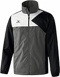 erima Erwachsene Jacke Premium One Regenjacke, Granit/Schwarz/Weiß, XL