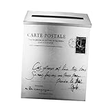 GALPADA 1 Stück Vintage Briefkasten für Außenbereich Dekorative und Foto Requisite Breit Einfache...