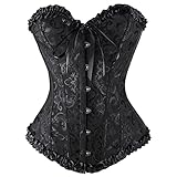 Pamqsen Korsett DamenKorsage Damen Bauchweg Mittelalter Top Corsage Oberteil Klassische Gothic...