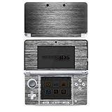 Skin kompatibel mit Nintendo 3 DS Folie Sticker Metallic Look Metal Anthrazit