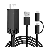 weton MHL zu HDMI Kabel 2M, USB Type C/Micro USB auf HDMI Adapter für Android Smartphones Samsung...