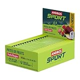 Andros sport - Fruchtpasten (32x30g) - Energieriegel - Kohlenhydrate, Vitamine und Mineralien - Rote...