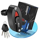 toptrek Faltschloss Fahrrad, Fahrradschloss Hohe Sicherheit Diebstahlschutz aus Gehärtetem...