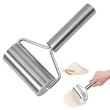 Edelstahl Teigroller Nudelholz, Anti-Rost Nudelholz Teigroller, Kuchenblechroller Nudelrolle...