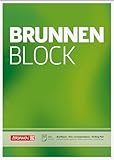 Brunnen 1052756 Briefblock / Schreibblock / Der Brunnen Block (A4, blanko, 50 Blatt, 70 g/m²,...