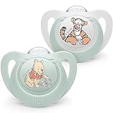 NUK Star Babyschnuller | 0−6 Monate | Beruhigt 99 % der Babys | BPA-freie Silikonschnuller |...