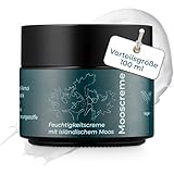 VIGOROUS® Moossalbe - 100ml Antifaltencreme soforteffekt - Naturkosmetik mit Hyaluronsäure - Anti...