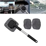 LXCJZY Windshield Window Cleaner Tool, Windshield Wow Magnetic Car Window Cleaner,Extendable Handle...