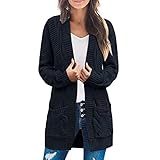 Sommer Strickjacke Damen Leicht Damen Kapuzenjacke Einfarbig Kapuzenpullover Jacke Kapuzenpullover...