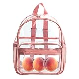 Durchsichtiger PVC-Rucksack – Transparente, Wasserdichte Schultasche | 30 Cm Großes...