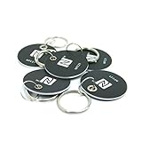 NFC Tag Anhänger PVC, 30mm, NXP NFC Chip, 180 Byte, schwarz, optimal für Geräte-/ Profilsteuerung...