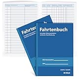 2 Stück Fahrtenbuch 40 Seiten Fahrtenbücher A5 Fahrtenbuch Pkw Fahrtenbuch Lkw Finanzamt Anerkannt...