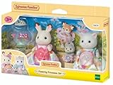 Sylvanian Families 5809 Blumenprinzessinnen Figurenset, Spielset mit Tierfiguren, Schokoladenhase,...