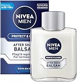 NIVEA MEN Protect & Care After Shave Balsam (100 ml), beruhigendes After Shave, Hautpflege nach der...