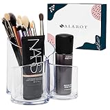 Salarot Pinselhalter Make Up Organizer Acryl- Transparenter Schminktisch Beauty Kosmetik Organizer -...