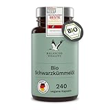 Bio-Schwarzkümmelöl Kapseln - 1000 mg 20:1 hochdosiert je Tagesdosis - 240 vegane Kapseln für 4...