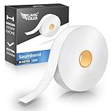 Klangfeiler® Saumband 30 Meter I Extra Stark 60GSM I 20mm Breit I Bügelband für Bügeln I...