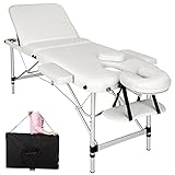 Massageliege 3 Zonen Tragfähigkeit 250 kg Massagetisch Massagebett Massagebank Höhenverstellbar...