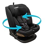 KidsZone Kindersitz mit ISOFIX 40-150cm, Baby Autositz Gruppe 0+1/2/3 (0-36kg und 0-12 Jahre),...