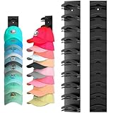 SINZONeu® 2er-Set Kappenhalter für Wand & Tür, Baseballcap Organizer mit 20 Kappen Platz -...