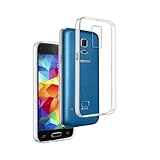 REY Transparent Silikonhülle TPU für Samsung Galaxy S5 Mini, Handyhülle Premium Kratzfest TPU...