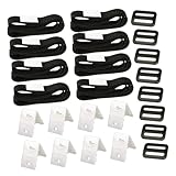 Lurrose Solarabdeckung Befestigungsset mit Schnallen Strapazierfähige Klettbänder für...
