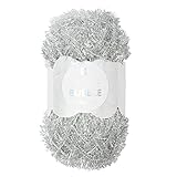 Rico Creative Bubble 50g Stricken Wolle Strick Schwäme häckeln Metallic-Silber