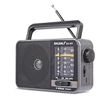 Tragbares UKW/MW Radio mit lautem Lautsprecher, Transistorradio (Batteriebetrieb oder USB) für...