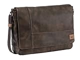 camel active Laos Herren Schultertasche Messenger Bag Groß Braun