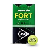 Dunlop Tennisball Fort All Court TS - für Sand, Hartplatz und Rasen (2x4 Bi-Pack)