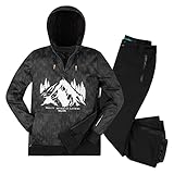 Killtec Herren leichter Skianzug - mit 10.000 mm Wassersäule - Windbreaker Hoodie Anthrazit -...