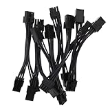OSALADI 6 Stück Teiliges Dual Pin zu Pin GPU Stromadapterkabel Flexible und Langlebige Grafikkarten...