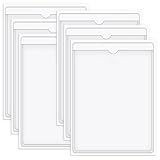 Jiavlyx 6 Stück A4 Selbstklebend Visitenkarten Taschen, 31×22 cm Selbstklebetaschen Transparent,...