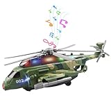 AtomDream Tech Helikopter Spielzeug für Kinder – Elektrisches Flugzeug mit Musik & Licht –...