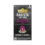 Jacobs Kaffeekapseln Barista Editions Character Roast, 100 Nespresso®* kompatible Kapseln, 10 x 10...