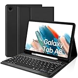 YUEJIDZ Tastatur Hülle für Samsung Galaxy Tab A8 10,5 Zoll,QWERTZ Deutsches Layout Bluetooth...